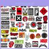 Наклейки классических рок-групп для DIY граффити, водонепроницаемые и не оставляющие следов, 100 шт.