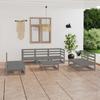 Day and Night - Day and Night Garden Furniture 8 Pieces Gray Solid Pine Wood