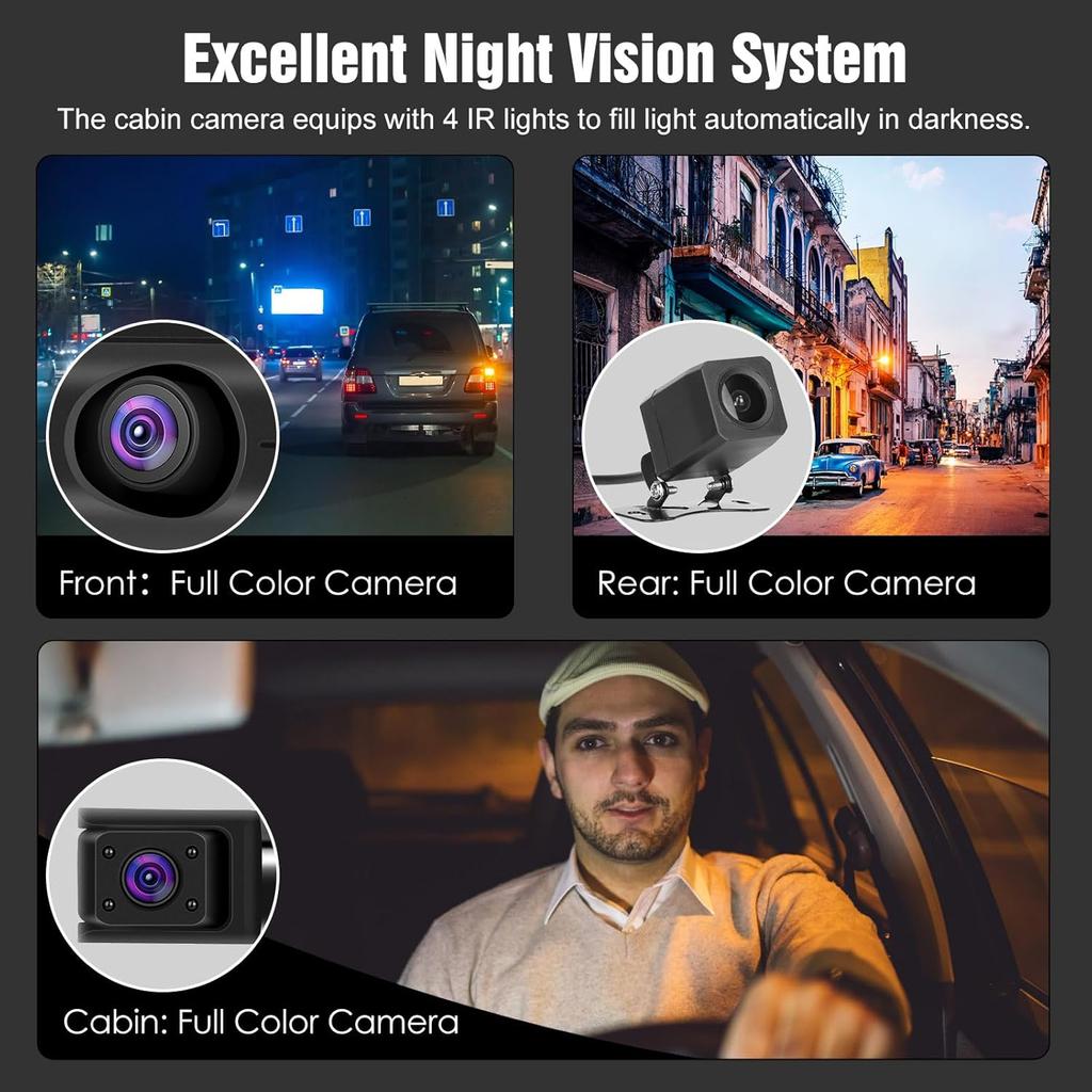 4K Dash Cam для автомобилей 2/3-канальный автомобильный видеорегистратор WIFI GPS APP Видеорегистратор 24H парковочный монитор Камера для автомобиля Автомобильные аксессуары