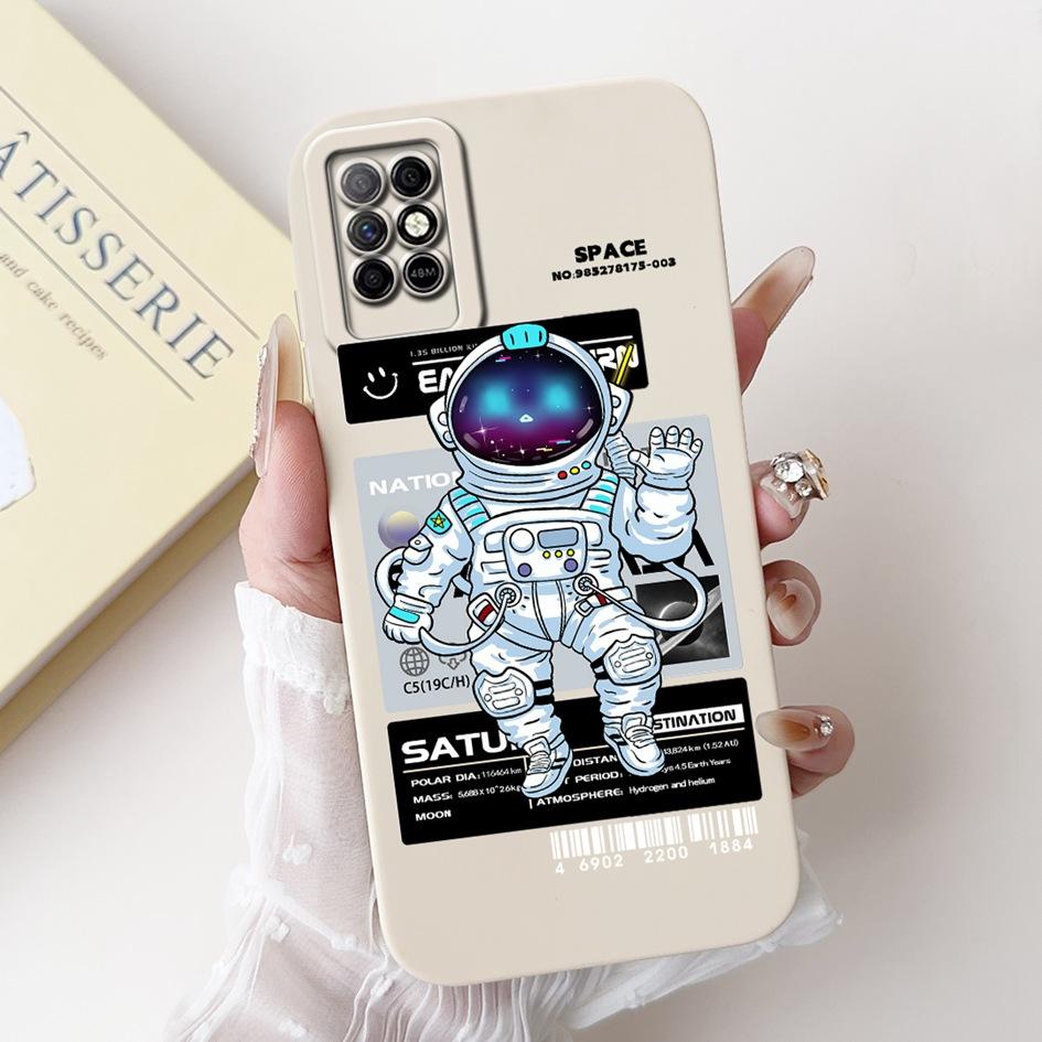 Чехол для Infinix Note 8 8i 2020 Милый Астронавт Мягкий Силикон Funda Ударопрочный Матовый Чехол Для Infinix Note8 Note8i Чехлы для Телефона