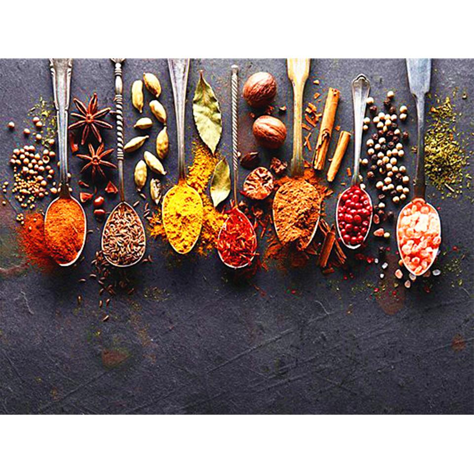 5d Kitchen Diamond Painting Diy Seasoning Home Decoration Rhinestone Art Picture Full Diamond Embroidery Gift Cross Stitch Kit