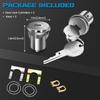 2PCS Door Lock Cylinder Set Front Left/Right,Compatible With Chevrolet Truck C10 C20 C30 GMC 1500 2500 3500 1965-1987 SUV Blazer Jimmy Suburban Van