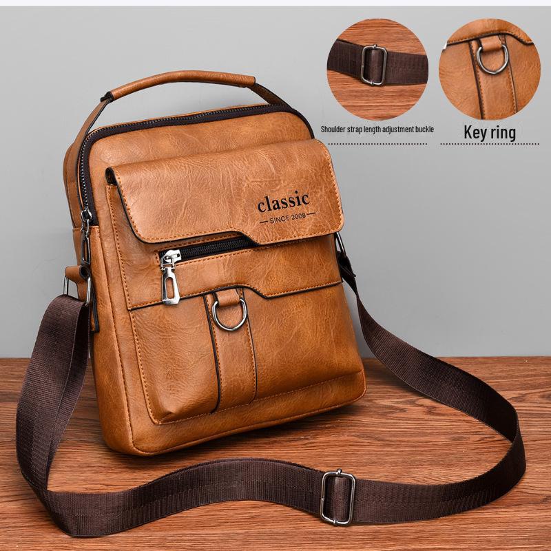 Men's Splash-proof, Wear-resistant Large Capacity Commuter Messenger Bag