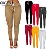 Women's Fashion Casual Solid Color Print Pants & Capris