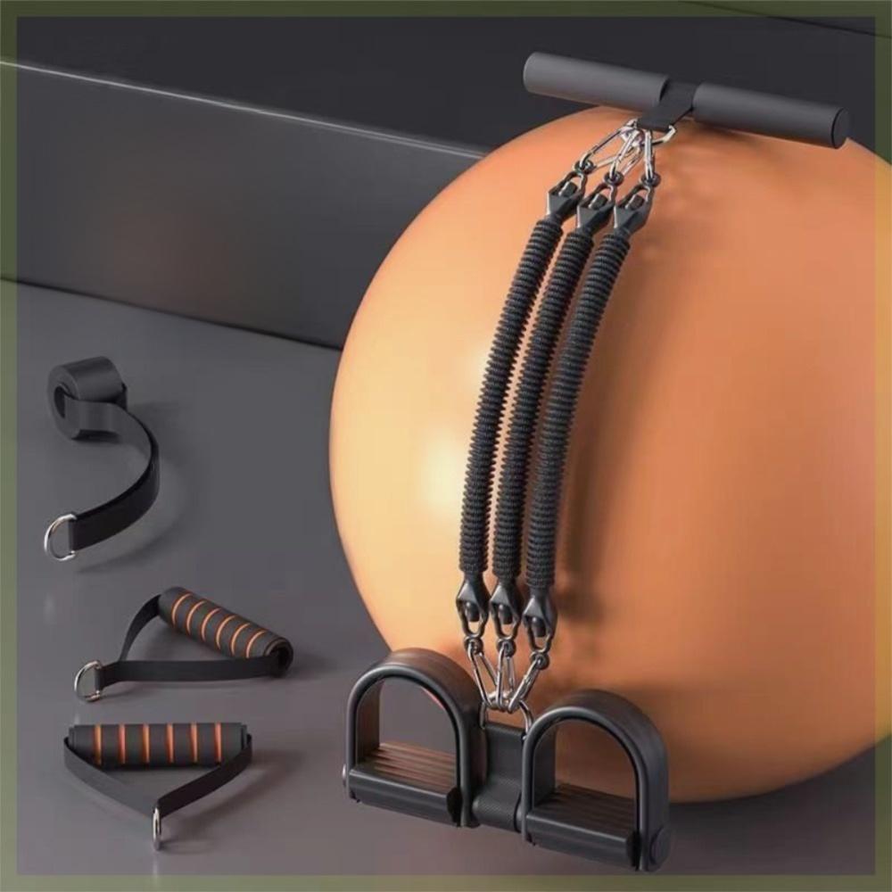 Нескользящий эспандер для лодыжек с ручками, веревка для растяжки ног для йоги и приседаний, домашние тренировки