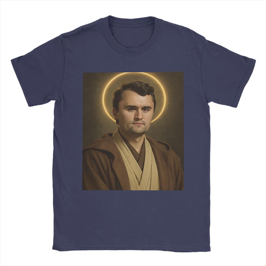 Charlie Kirk Angelic Advocate Tshirts For Unisex Leisure Pure Cotton Tee Shirt Round Collar Short Sleeve T Shirts Gift Clothes