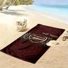 Arsenal F Custom Name Print Beach Towel, Large Soft Quick Dry Towel for Beach Camping Swimming