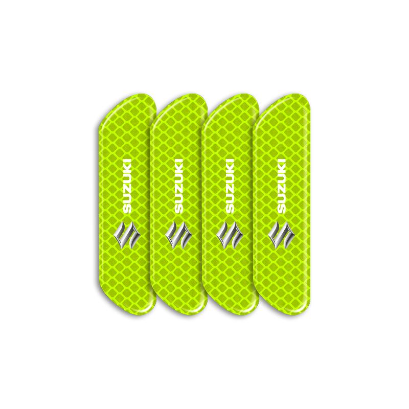 4 шт. Предупреждающая светоотражающая наклейка 3D для безопасности двери автомобиля Автоаксессуары для Suzuki Grand Swift Jimny Vitara Baleno SX4 XL-7 GW250