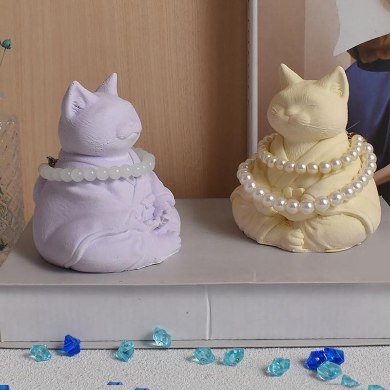 Статуэтка Животное Кошки Силиконовые Формы для Изготовления Свечей Мыла 3D Форма Животного Силиконовые Формы для Свечей для Эпоксидной Смолы