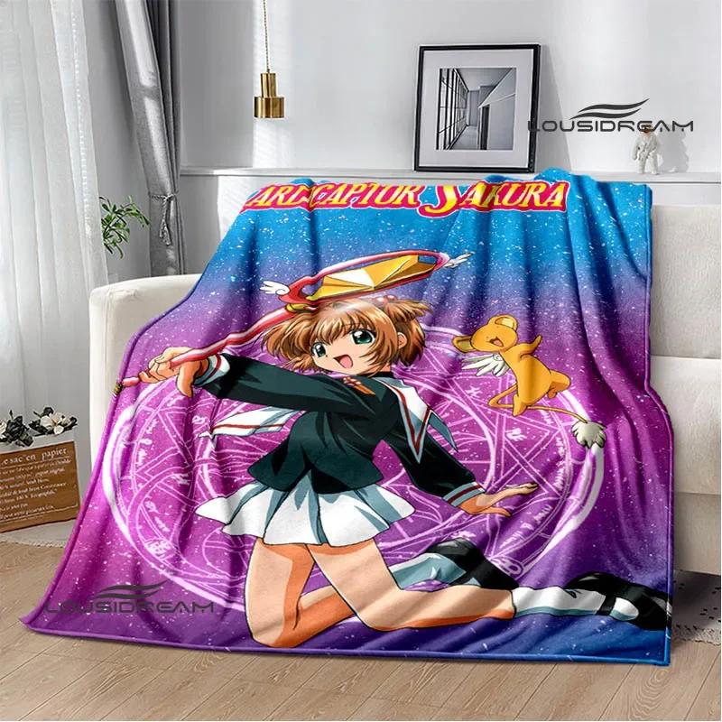 Card Captor Sakura Cartoon blankets fashion blankets Warm Flannel Soft Comfortable Blanket Home Travel Blanket Birthday Gift