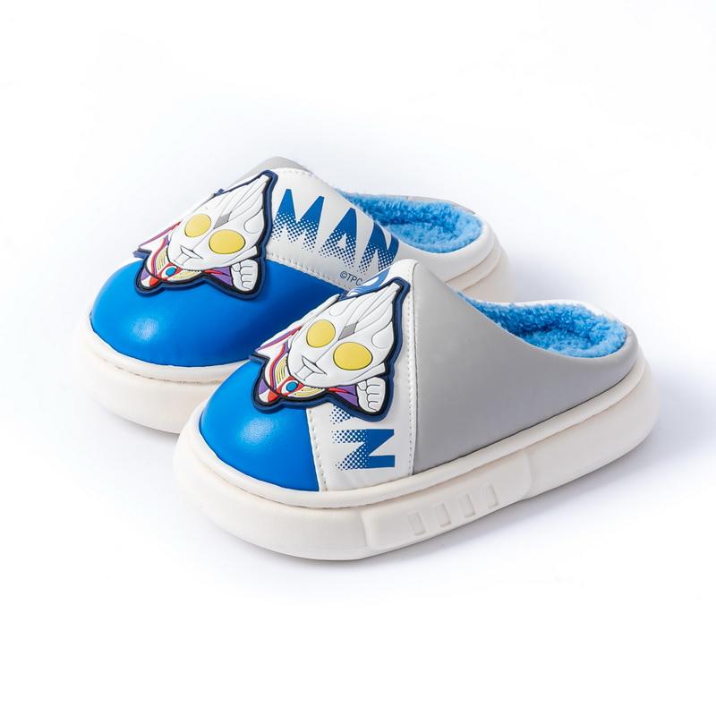 2024 Детские хлопковые тапочки Милые тапочки с героями мультфильмов для мальчиков и девочек Осенне-зимние семейные домашние тапочки для малышей на платформе