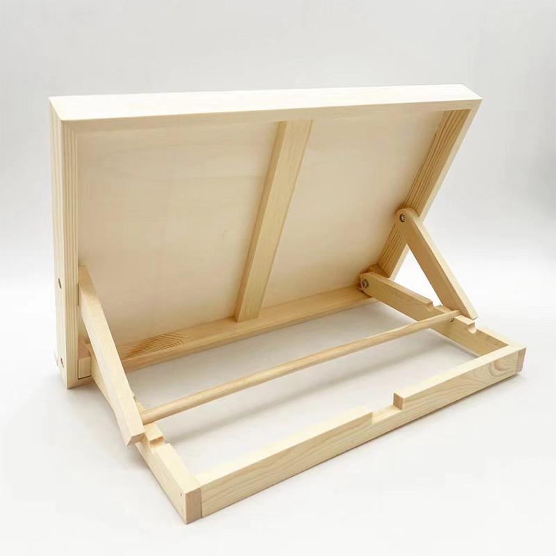 Foldable Tabletop Easel Lightweight Portable Wood Drawing Easel Art Supply Adjustable Sketching Painting Board Students Artist