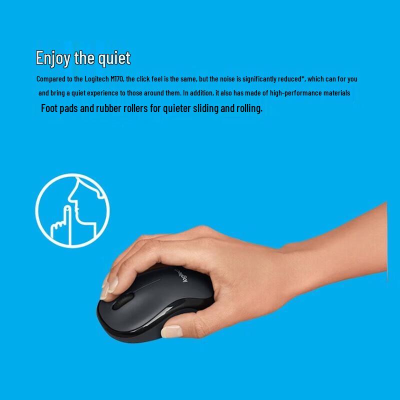 Logitech Беспроводная бесшумная мышь M220