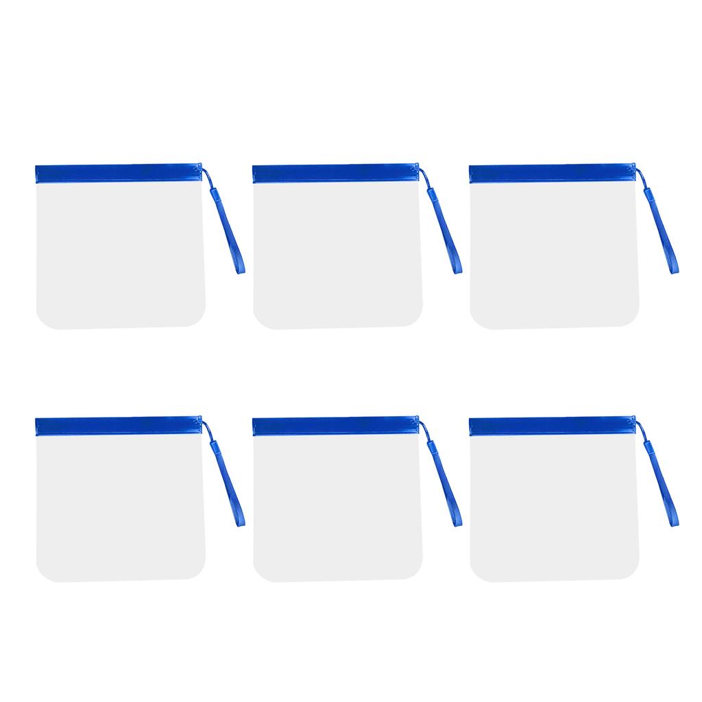 Набор из 6 водонепроницаемых пакетов для хранения из ЭВА, прозрачные пакеты из ЭВА для дорожных аксессуаров, водонепроницаемые и компактные органайзеры