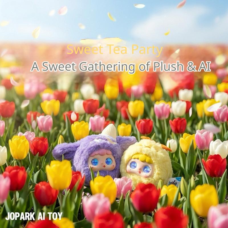 Jopark Ai Interactive Plush Doll Soothing Companion With Led Emotional Eyes Bluetooth Voice Control Bag Pendant For Kids Adults