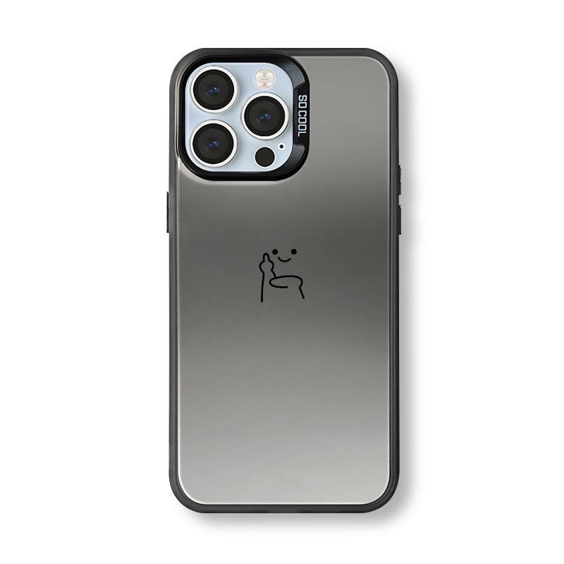 Уникальный и необычный чехол для телефона iPhone 12 Pro Max/13/14/15/16/17 Серебристый