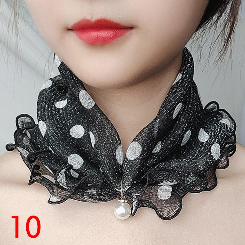 Lace Variety Scarf For Women Lady Silk Chiffon Scarf Lace Gifts Hair Variety Neck Bandana Fashion Scarves