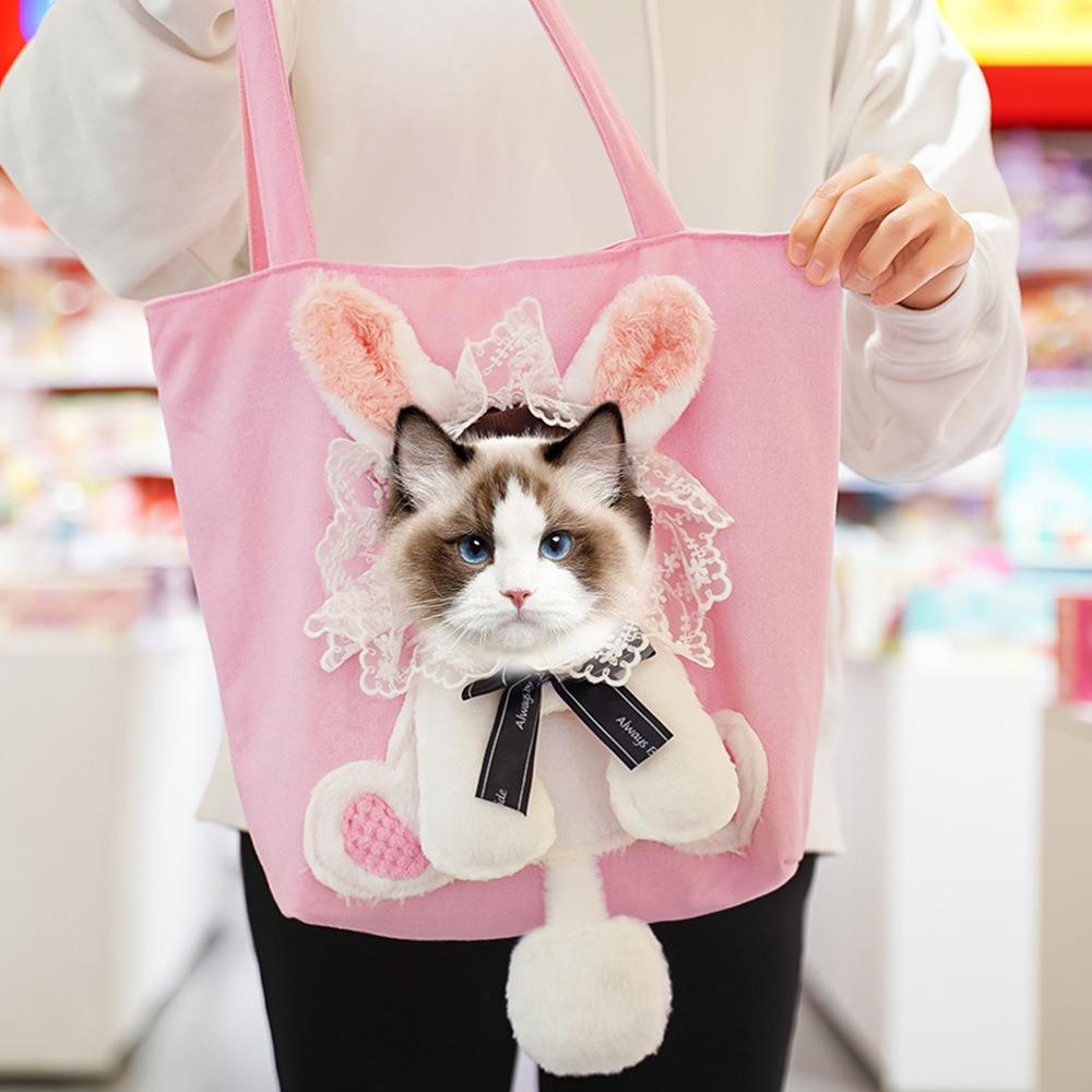 Cartoon Pet Outing Bag Soft Lining Puppy Sling Bag Pet Tote Bag Dog Backpack  Kitten