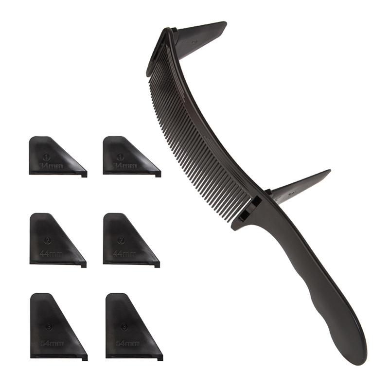 Профессиональная парикмахерская стрижка волос, изогнутая расческа для позиционирования, регулируемый дизайн S-образной дуги