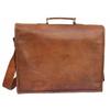 Коричневая винтажная сумка-портфель из натуральной кожи из натуральной кожи Портфель для ноутбука
