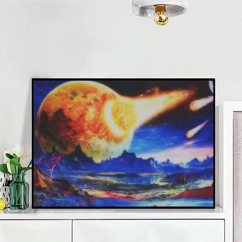 5D Diamond Painting Meteorite Cross Stitch Embroidery Mosaic Landscape Picture Of Rhinestones Wall Decor 30x40cm/12x16inch