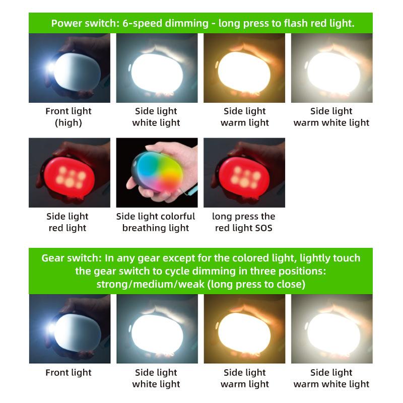 LED Tent Light Rechargeable Lantern Portable Emergency Night Light Outdoor Multifunctional Camping Bulb Lamp Flashlight