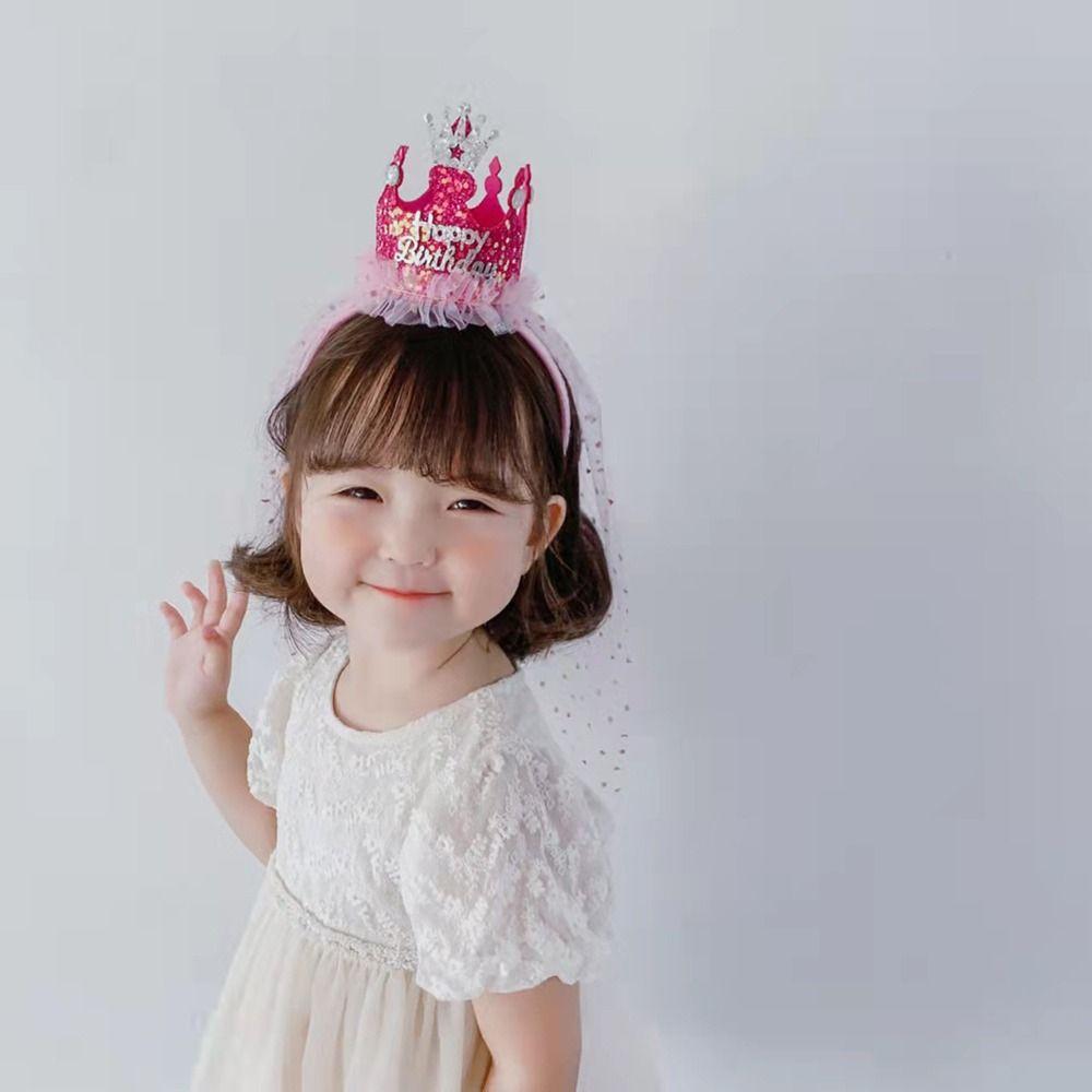 Headwear Sequin For Kids Korean Style Headband Hair Accessories Girls Hair Hoop Birthday Hairband