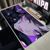 Девочка черный кот Коврик для мыши Большой Компьютерный Офисный Игровой Настольный Коврик XXL Резиновый Противоскользящий Игровой Клавиатура Мышь Коврики Длинные Настольные Коврики