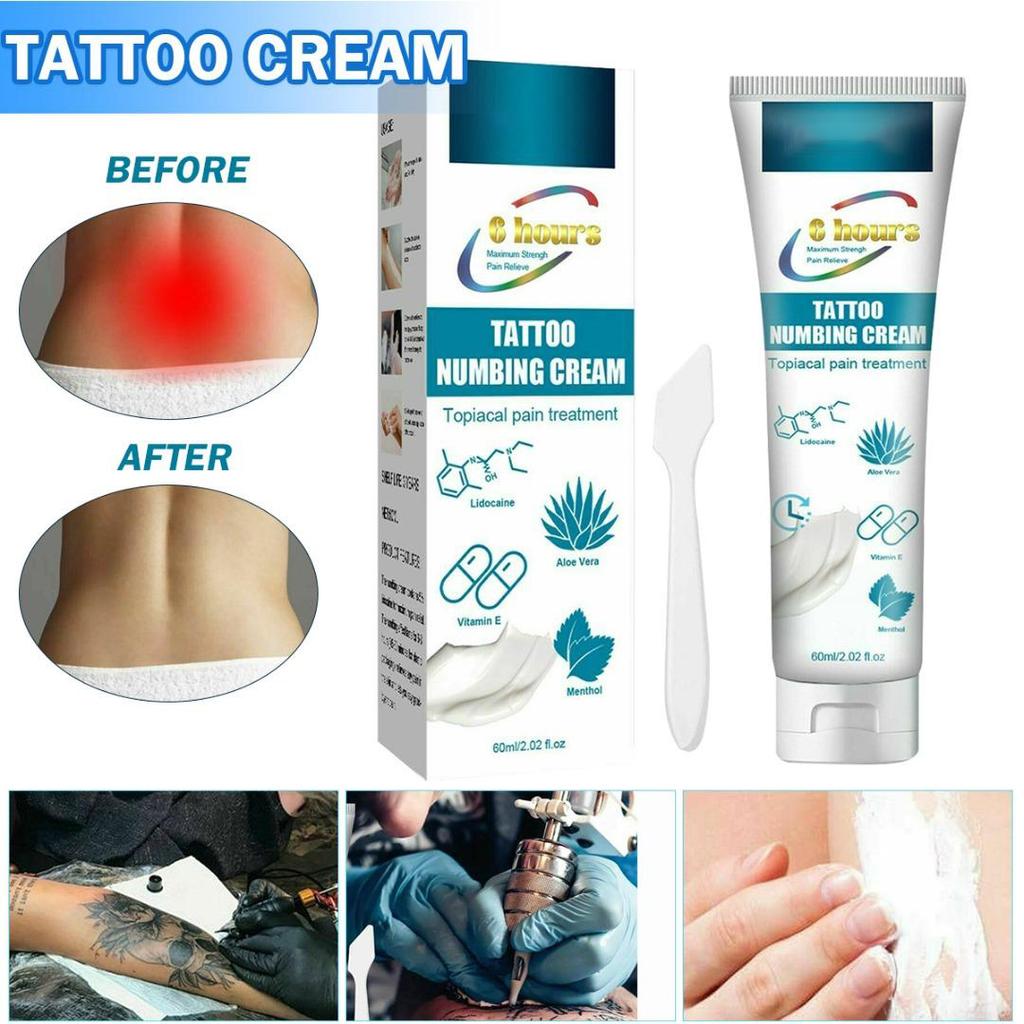 60 мл крем для татуировки, онемения, пирсинга, восковой лазерной терапии