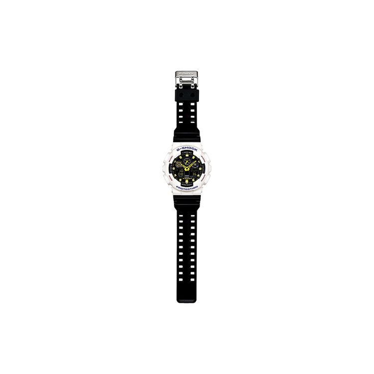 Casio Серия G-Shock с двойным дисплеем Модный Классический Автоматический Светодиодная подсветка Спортивный Водонепроницаемый Ударопрочный Антимагнитный Кварцевый механизм GA-100CS-7