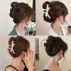 Large Size Hair Claw Clip Solid Bow Barrettes Elagant Hair Clips