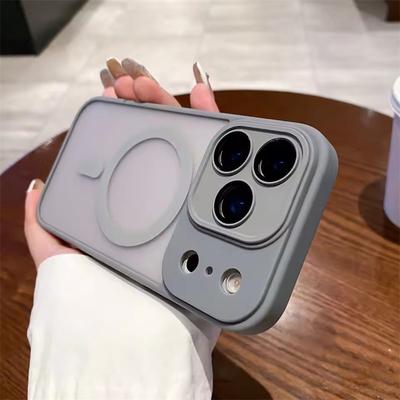 Чехол с матовым покрытием для iPhone 17 Pro Max 17 Air прозрачный для MagSafe магнитная защита объектива матовая матовая крышка