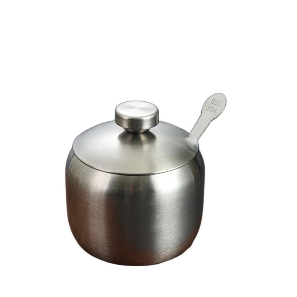 Stainless Steel Seasoning Jar Multi-purpose Condiment Shaker New Can Bottle Storage Box