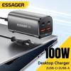 Essager 100W USB C GaN Charger Desktop Quick Charge QC 4.0 3.0 Type C Fast Charging For iPhone 15 Laptop MacBook Samsung POPC