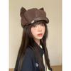 Y2K Retro Cat Ear Beret - Cute, Trendy, Korean Style for Autumn/Winter