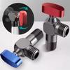 Thicken Water Control Valve Red Blue Bathroom Tap Valve High Quality Corner Valve Bathroom