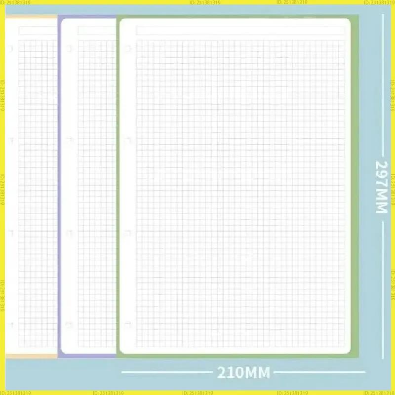 Generic A4 Pu Leather Notebook Binder Refillable 3 Round Ring Binder Cover For A4 Filler Paper Personal Planner Office Organizer