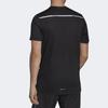 adidas Однотонная футболка с круглым вырезом и логотипом, мужские топы, черные H59885