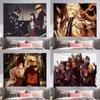 Living Room Background Cloth, Bedroom Hanging Cloth, Japanese Cartoon Anime Tapestry, Room Wall Carpet