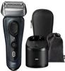 Braun Series 8 Electric Shaver with 5in1 Automatic Alcohol Cleaner Shaver Case Gray 8563cc-V &