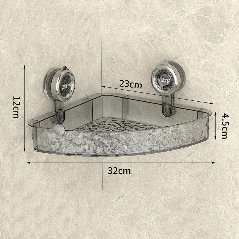 Душевая присоска для ванной комнаты, полка для хранения, корзина, домашний органайзер для хранения, декоративная полка, легко устанавливаемый органайзер для ванной комнаты