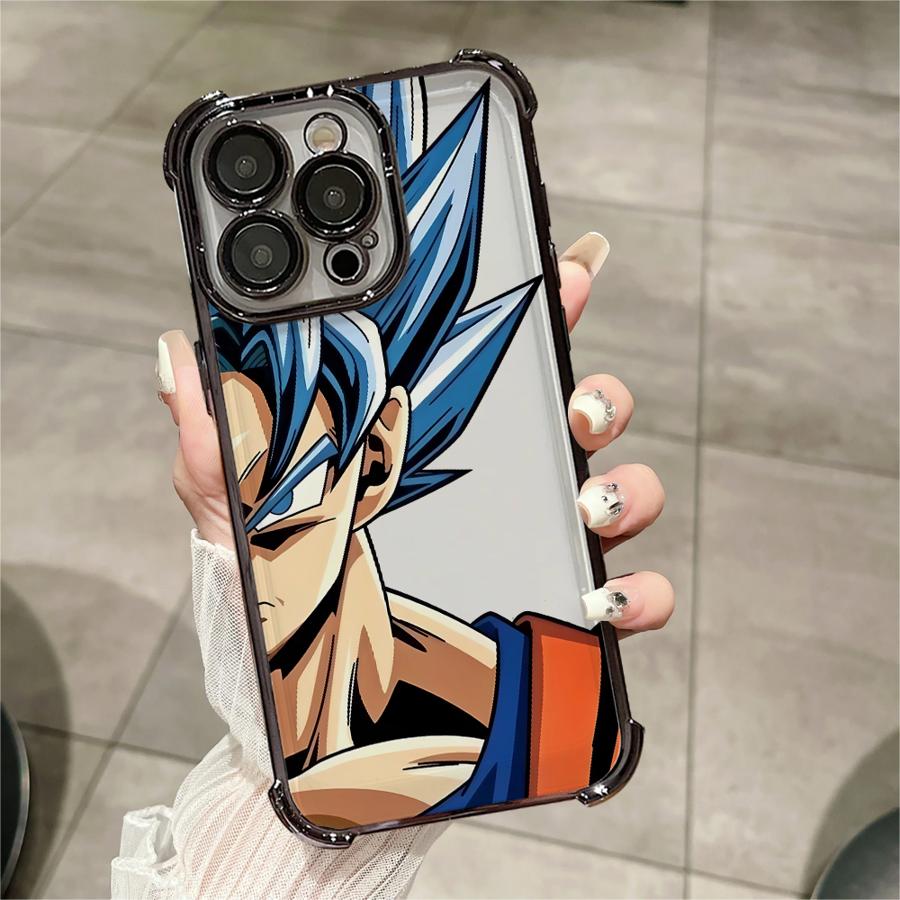Чехол для телефона Dragon Ball Goku Мягкий чехол для iPhone 16 XR 15 11 13 14 Pro 16Plus XS MAX 12 15Pro Max 11Pro