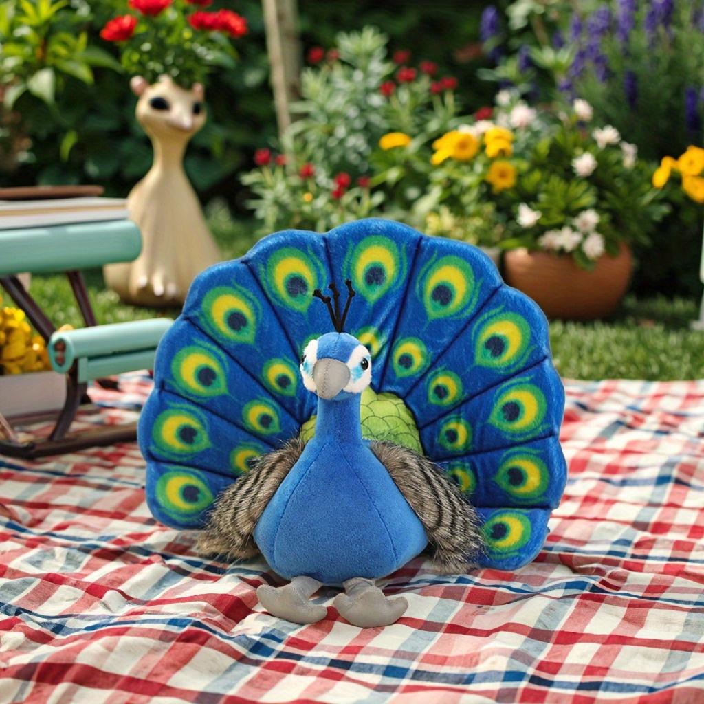 Adorable Imitation Peacock Plush Toy Bird Home Decor Ornament Zoo Plush Doll Birthday Gift Holiday Present Friend Couple Gift Student Gift