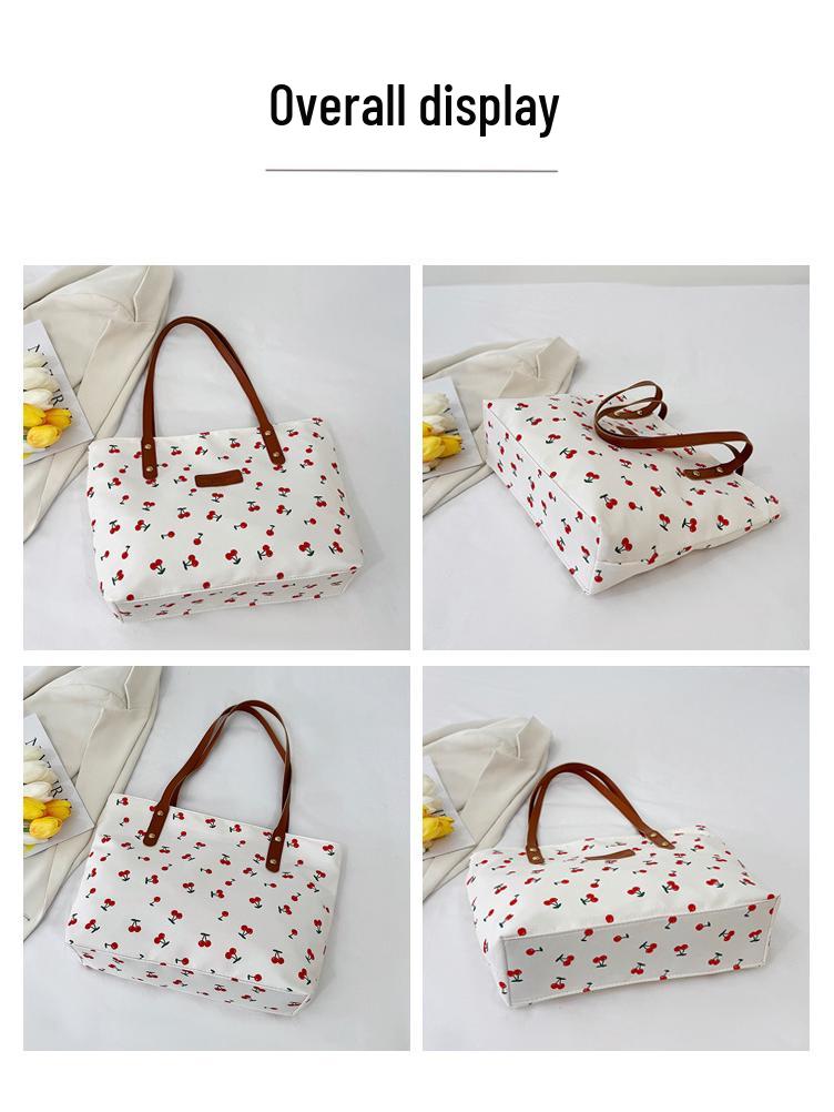 Trendy Women's Versatile Large-Capacity Print Tote Bag