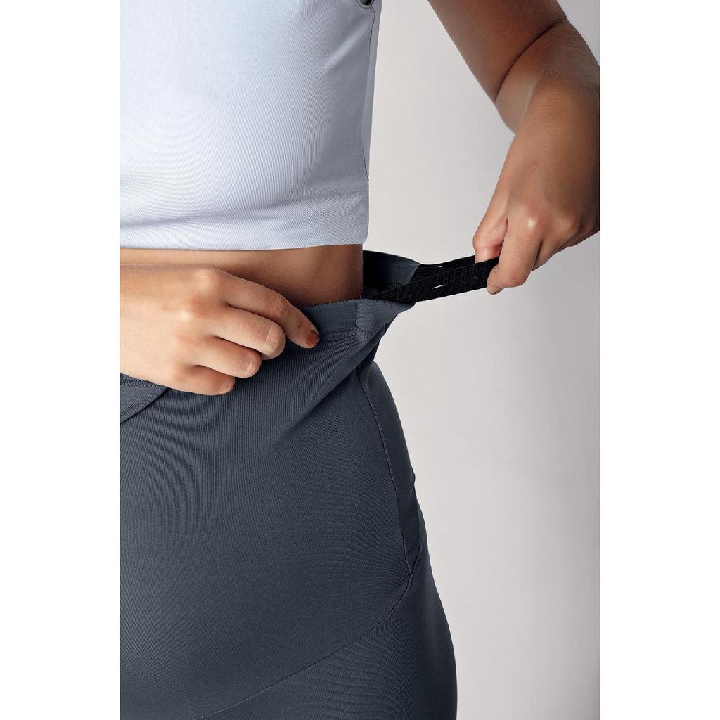 Регулируемые капри для беременных с высокой талией и сборкой ниже колена T08