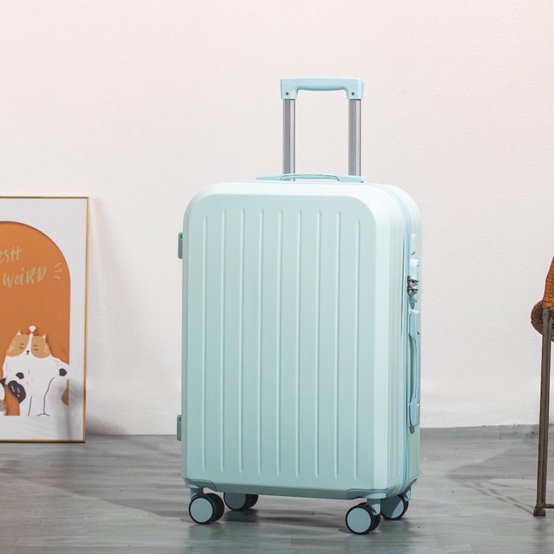 Высококачественный чемодан на колесах: Дорожный чемодан большой вместимости с двухслойной молнией для студентов и мужчин и женщин