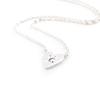 Les Trésors De Lily [I9807] - Silver 'Love' Silver Necklace (rhodium-plated) - 10x10 Mm