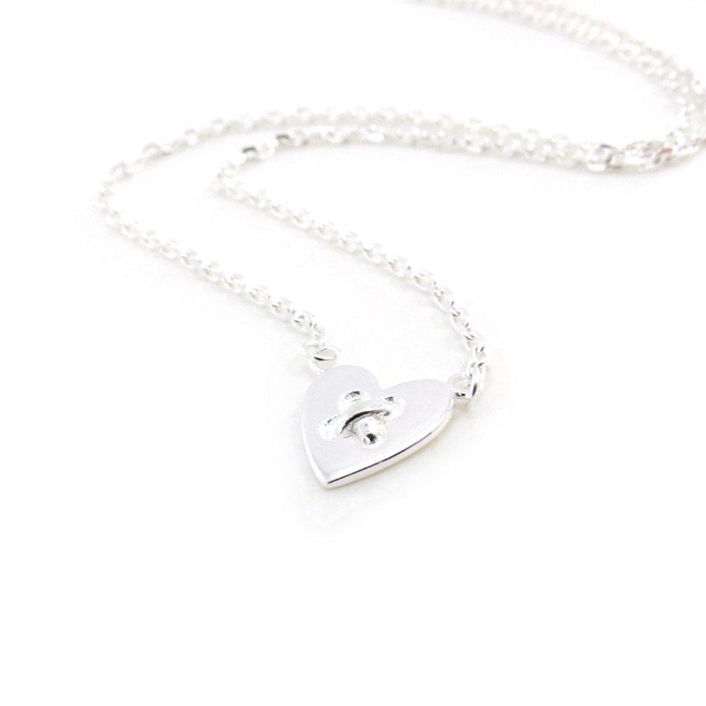 Les Trésors De Lily [I9807] - Серебряное колье «Любовь» (родиевое покрытие) - 10x10 мм