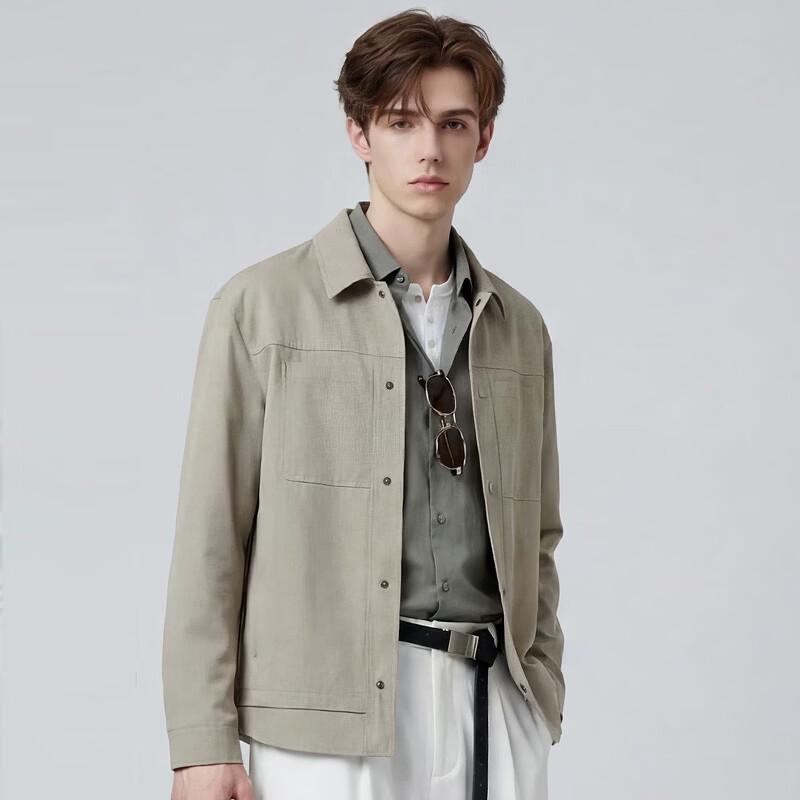 Men's Single-Breasted Lapel Jacket FXQS2351