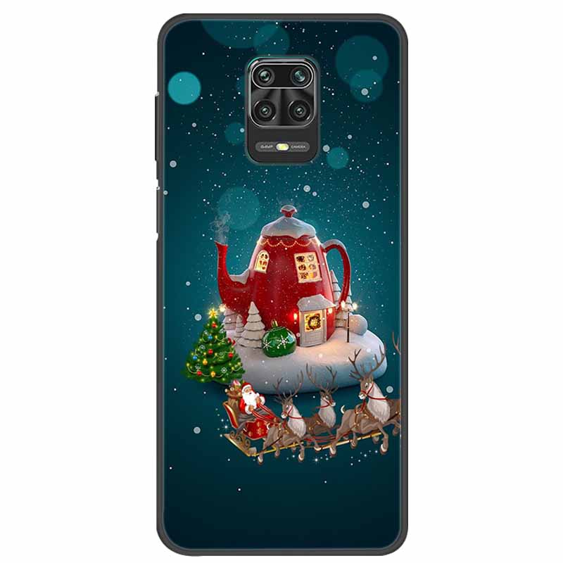 Чехол для Xiaomi Redmi Note 9 Pro Рождественский Силиконовый Задний Чехол Чехол для Телефона для Redmi Note 9S Coque Note 9T Защитный Чехол Note9S Funda